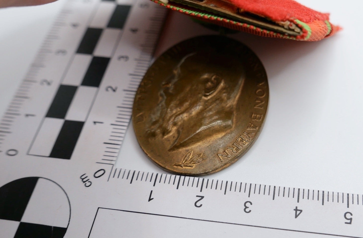 Prinzregent Luitpold Medaille in Bronze 1905 Bayern mit Band / Spange Jubiläum