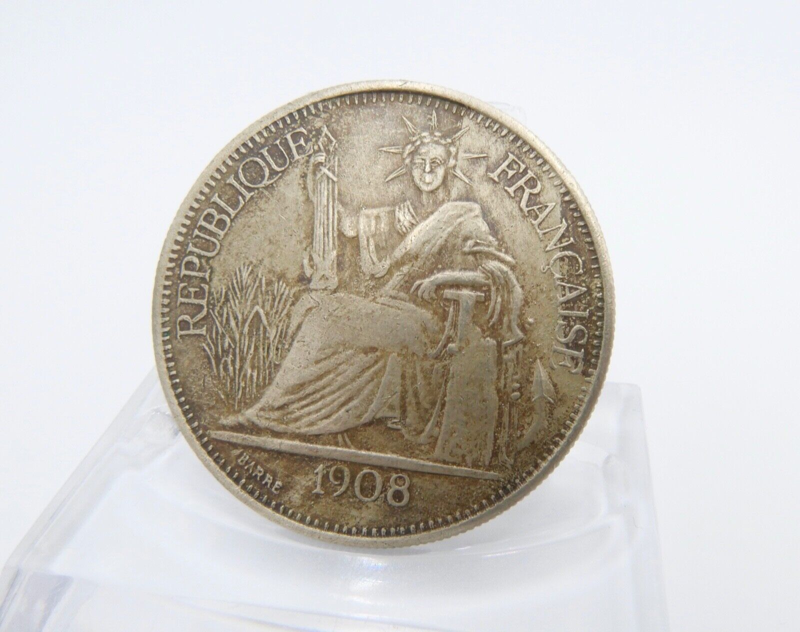 1908 Französische Medaille 0,900 Silber 27 Gr Indo Chine - Antikhandel-Stuttgart