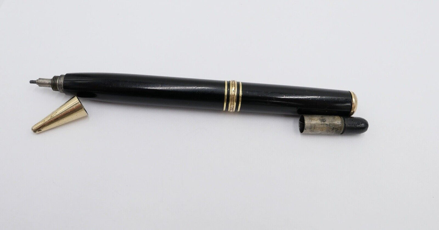 50er Jahre MONTBLANC 172 L PIX Druckbleistift Bleistift mit Mienen und Gravur - Antikhandel-Stuttgart