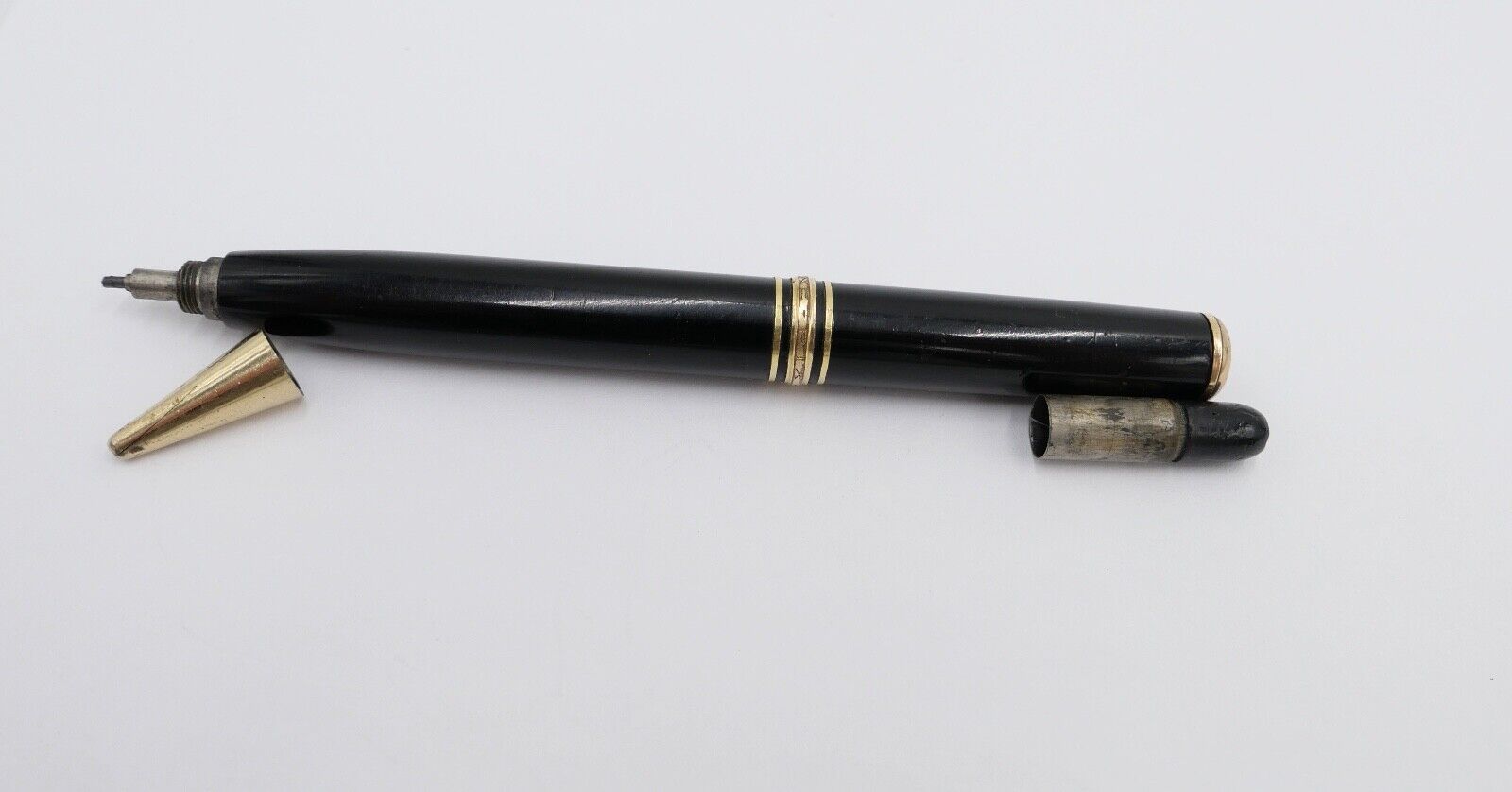 50er Jahre MONTBLANC 172 L PIX Druckbleistift Bleistift mit Mienen und Gravur - Antikhandel-Stuttgart