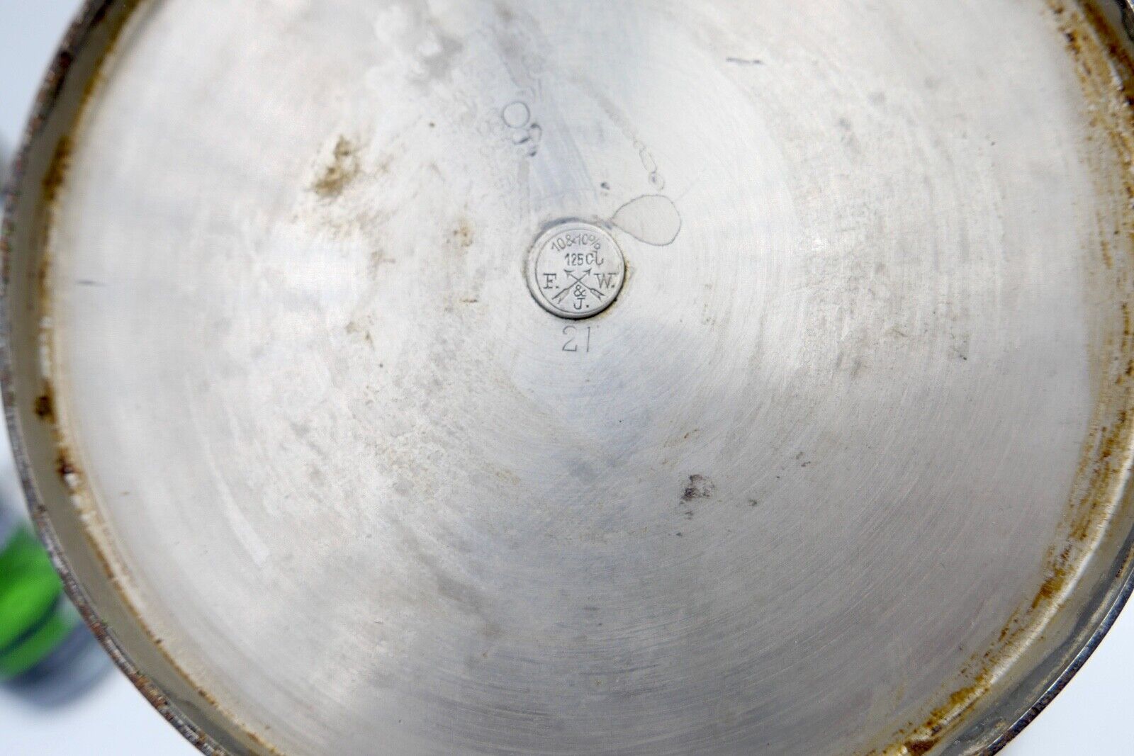 Jugendstil um 1900 Kaffee Tee Service FLEITMANN & WITTE 10/10% Chrom Nickel FW&J - Antikhandel-Stuttgart