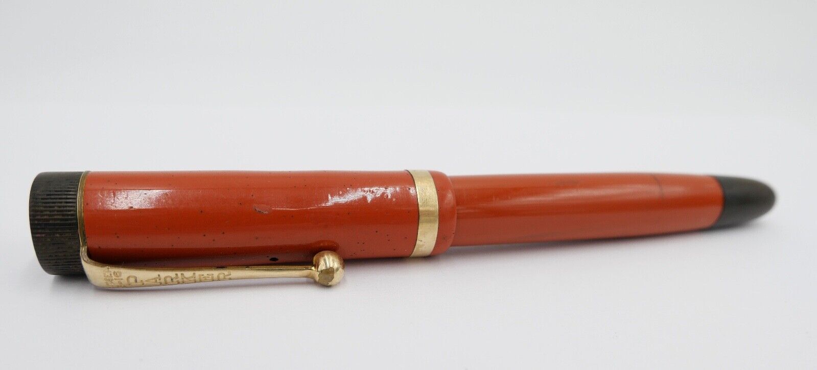Vintage 30er Jahre PARKER 772078 Duofold Big Red Ø 11 mm 14Ct / 585 Gold Feder - Antikhandel-Stuttgart
