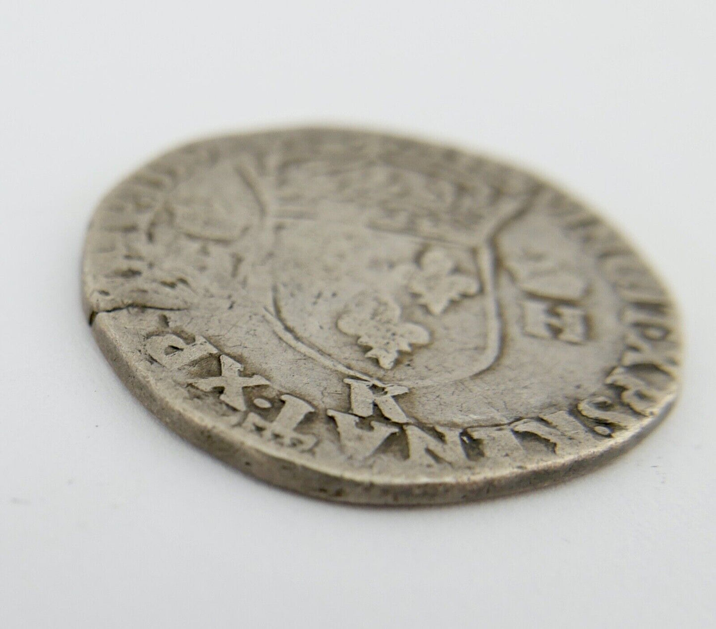 1558 K FRANZÖSISCHE KÖNIGLICHE MÜNZEN Henri II (1547-1559) 1/2 teston 2e type - Antikhandel-Stuttgart