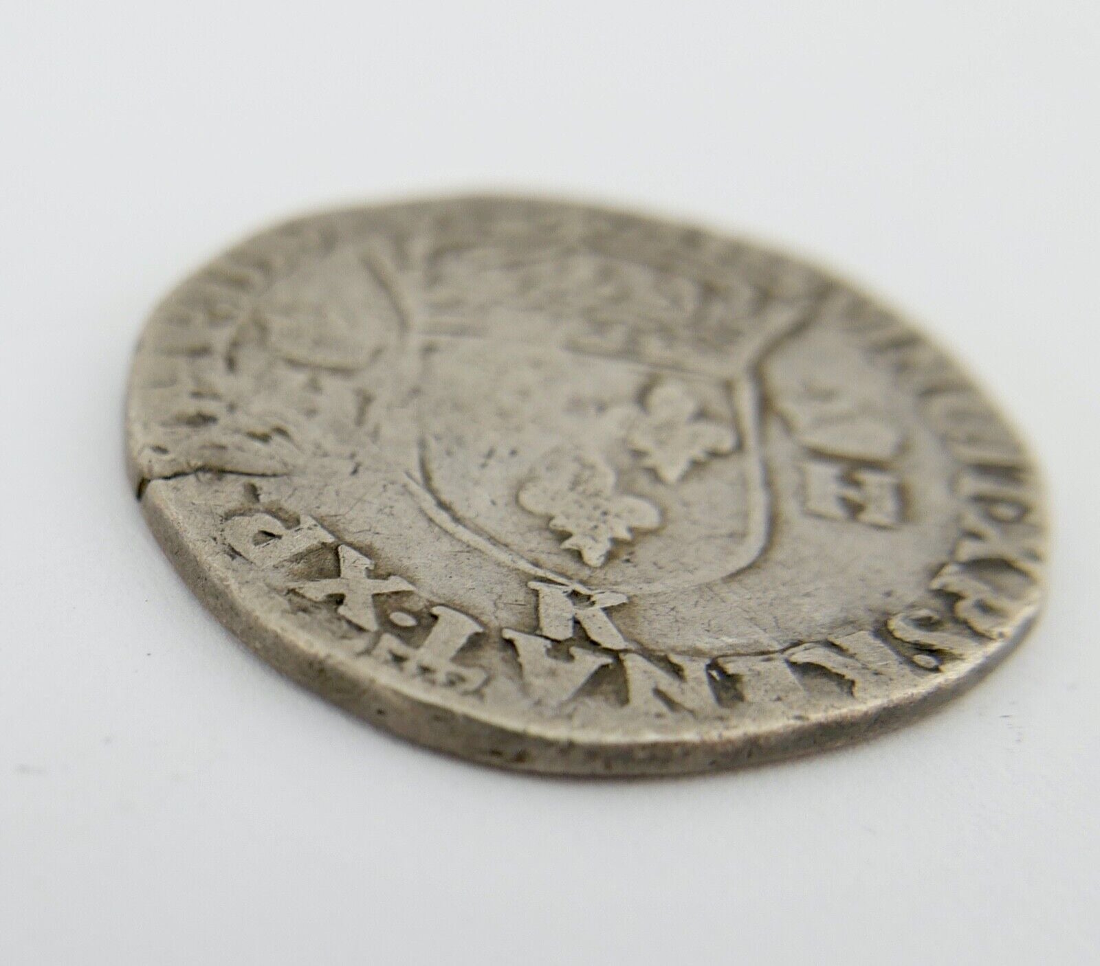 1558 K FRANZÖSISCHE KÖNIGLICHE MÜNZEN Henri II (1547-1559) 1/2 teston 2e type - Antikhandel-Stuttgart