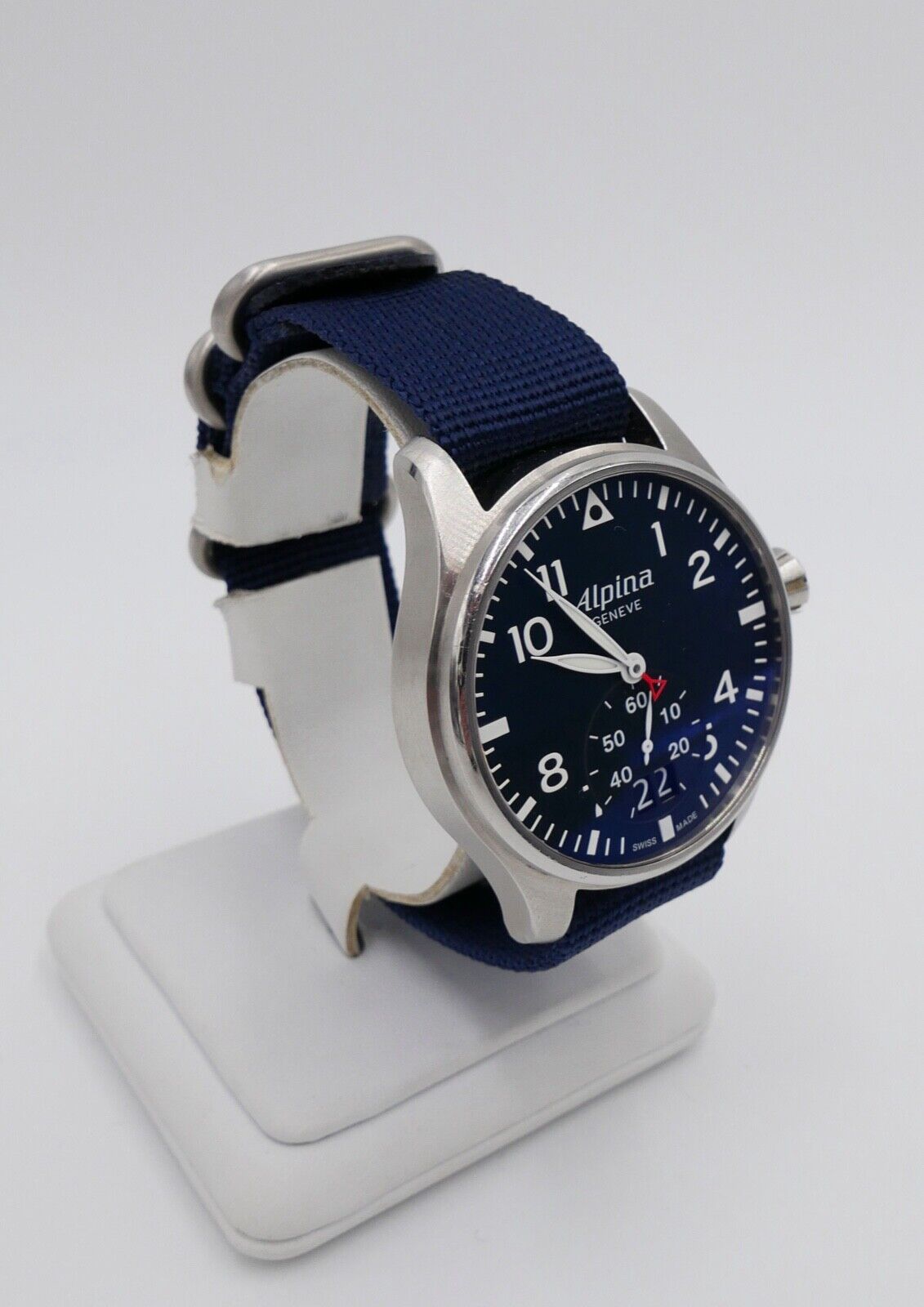 Alpina Startimer Pilot AL280X4SP26 UHR NEUwertig mit BOX 44 mm BIG DATE Blau - Antikhandel-Stuttgart
