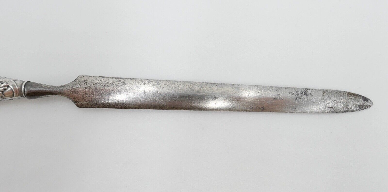 um 1900 Silberner Brieföffner Weinreben Silber 800 - Antikhandel-Stuttgart