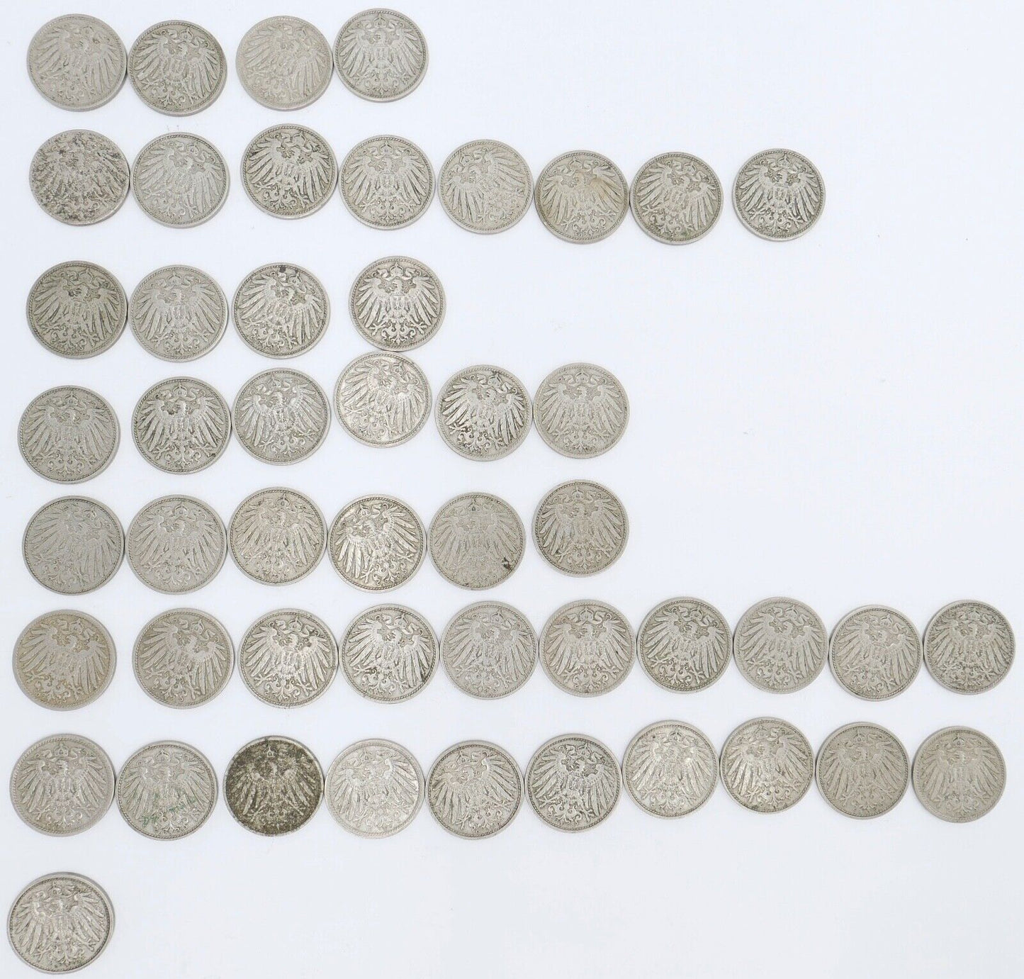 49x 10 Pfennig 1902 - 19011 Jäger J. 13 ss-stg - Antikhandel-Stuttgart