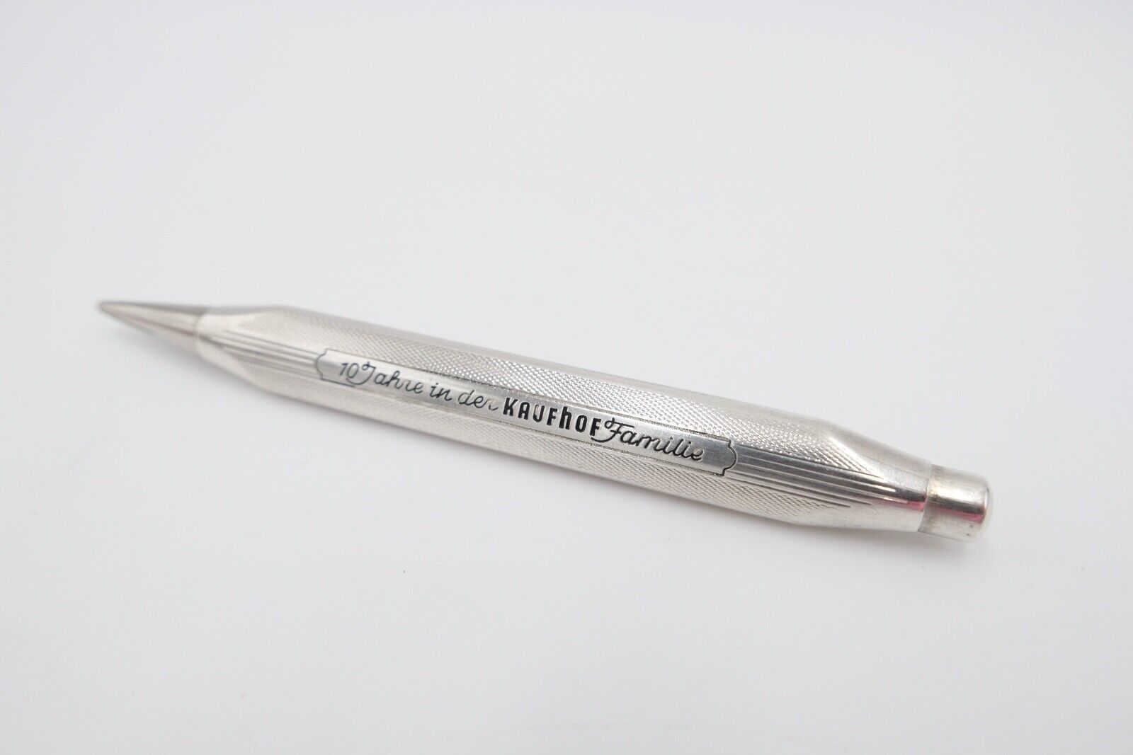 alter Bleistift Druckbleistift aus Silber 935 vintage KAUFHOF 10 Jahre Jubiläum - Antikhandel-Stuttgart