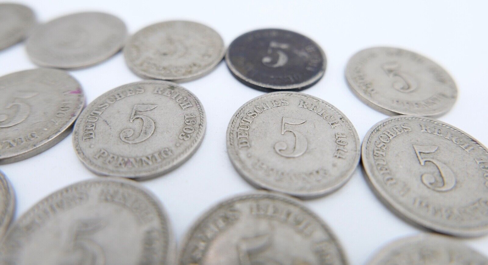 19x 5 Pfennig Kaiserreich 1894-1912 Jäger J. 12 s - vz schön - vorzüglich - Antikhandel-Stuttgart