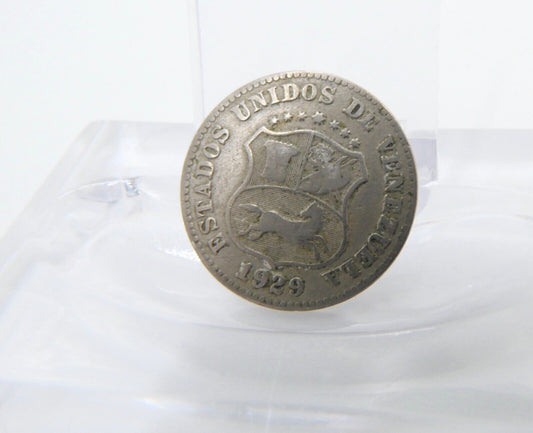 5 Centimos Münze 2,3 gr Venezuela 1929 seltenes Datum - Antikhandel-Stuttgart