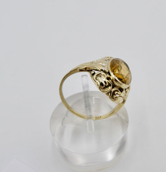 20er 30er Jahre Ring Gelbgold Gold 333 / 8K Gr. 53 synth. Spinell - Antikhandel-Stuttgart