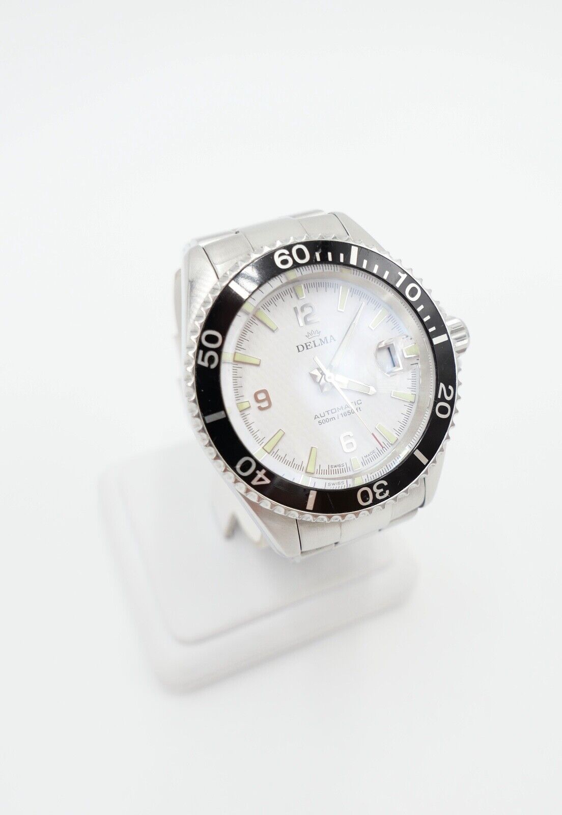 DELMA Santiago Automatik Ref. 41701.560.6.014 Edelstahl Herrenuhr Ø 42 mm - Antikhandel-Stuttgart