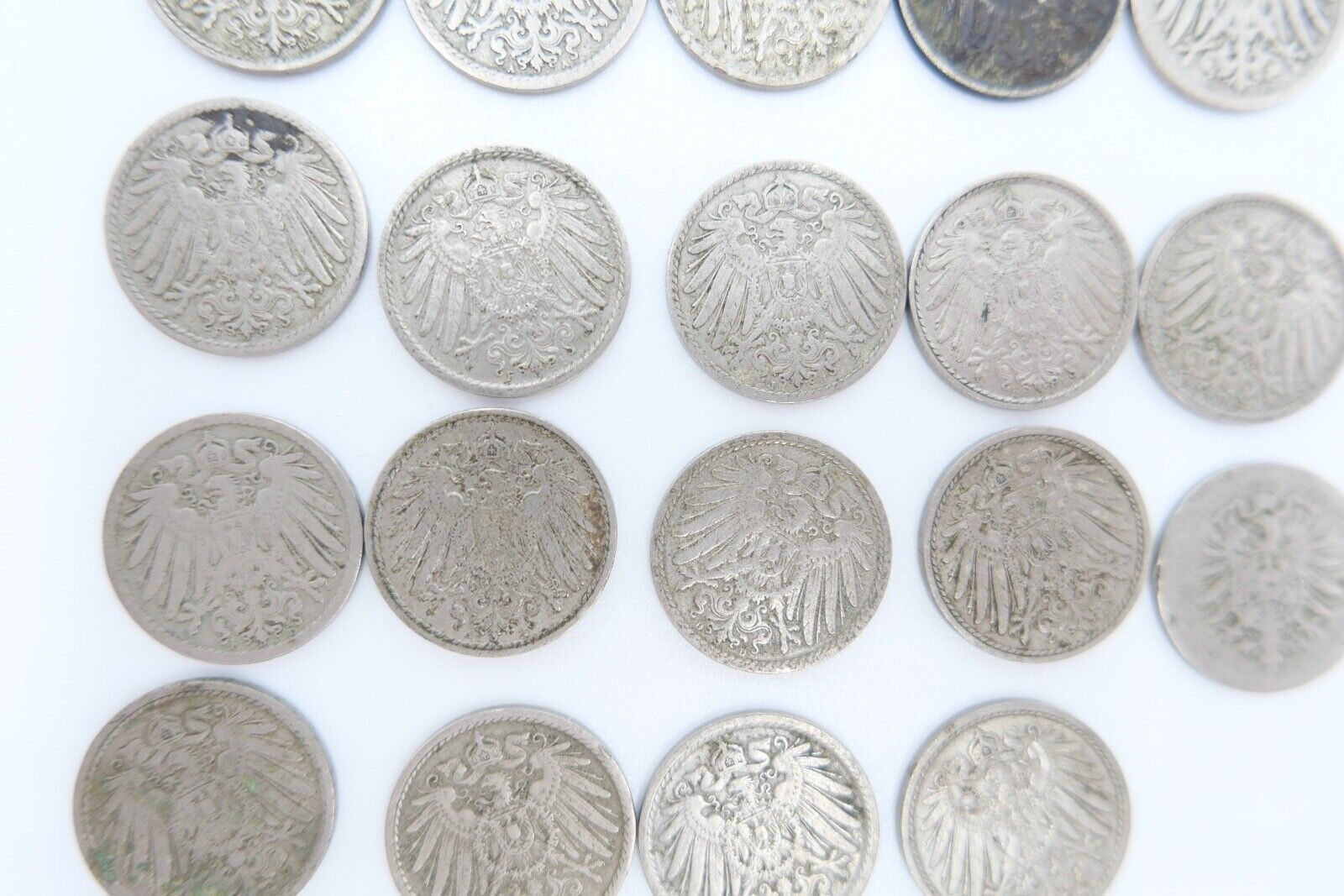19x 5 Pfennig Kaiserreich 1894-1912 Jäger J. 12 s - vz schön - vorzüglich - Antikhandel-Stuttgart