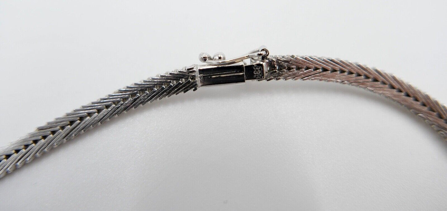 835 Silber Rubin Set " Armband Ring Uhr Ohrringe Collier " 1970er Jahre - Antikhandel-Stuttgart