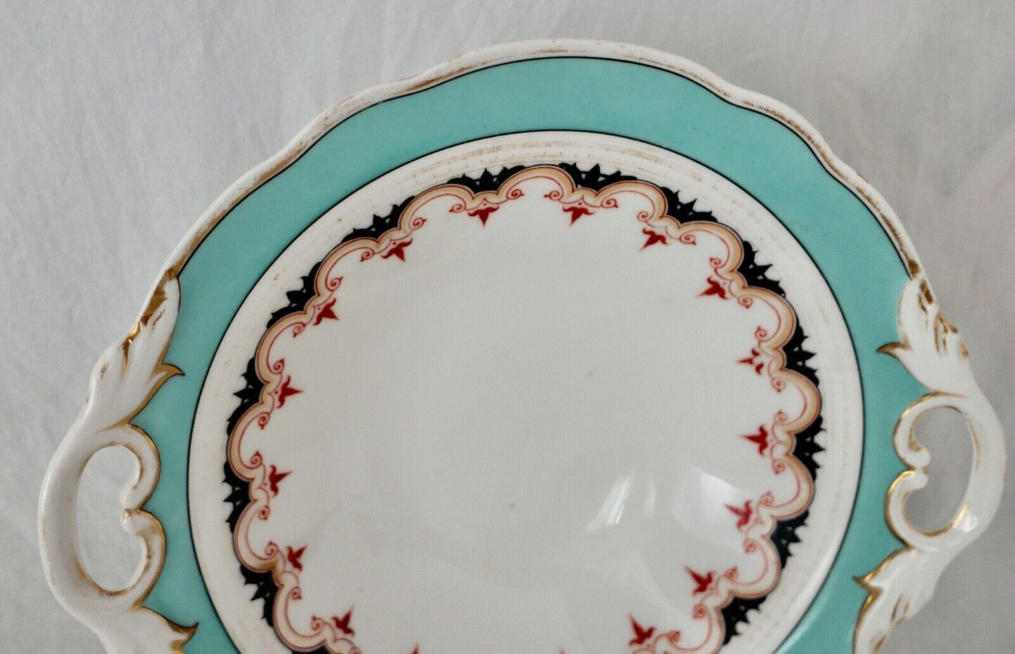 Antike " KPM Krister " Porzellan Schale / Teller Ø 28 cm 1837-1844 Goldrand - Antikhandel-Stuttgart