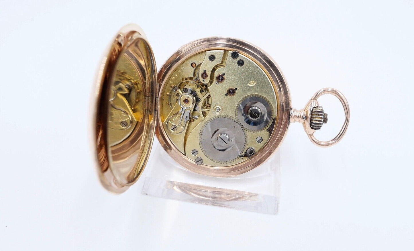 IWC Taschenuhr 585 / 14K GOLD 50mm 1894-1896 Savonette Cal. 53 - Antikhandel-Stuttgart