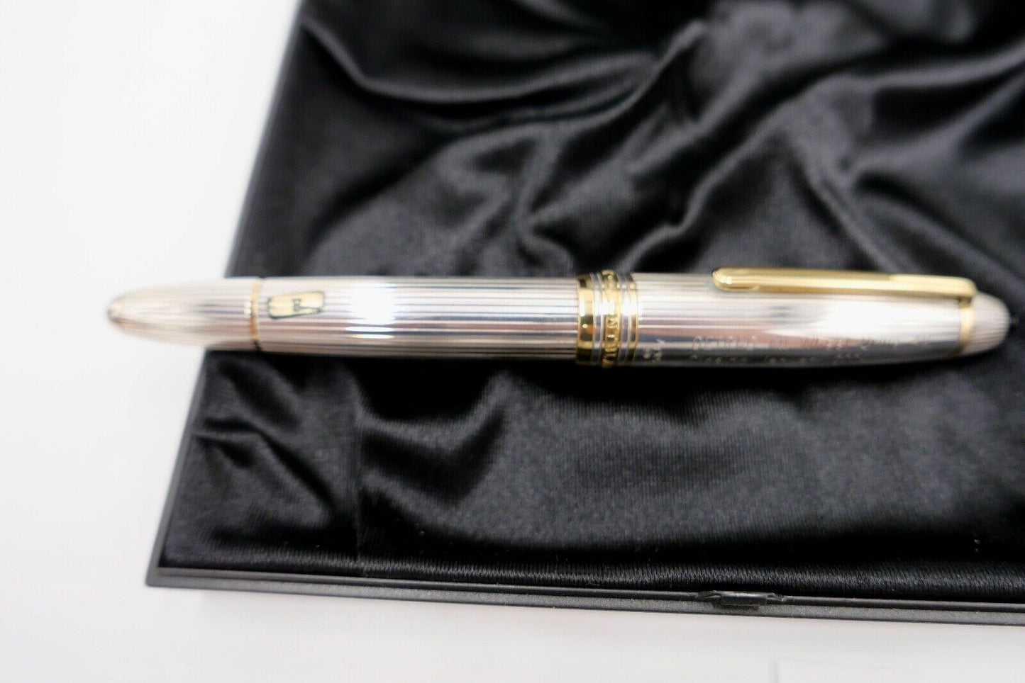 MONTBLANC Kolbenfüller Solitaire Le Grand MEISTERSTÜCK 1468 Silber GETRAG WHEEL - Antikhandel-Stuttgart