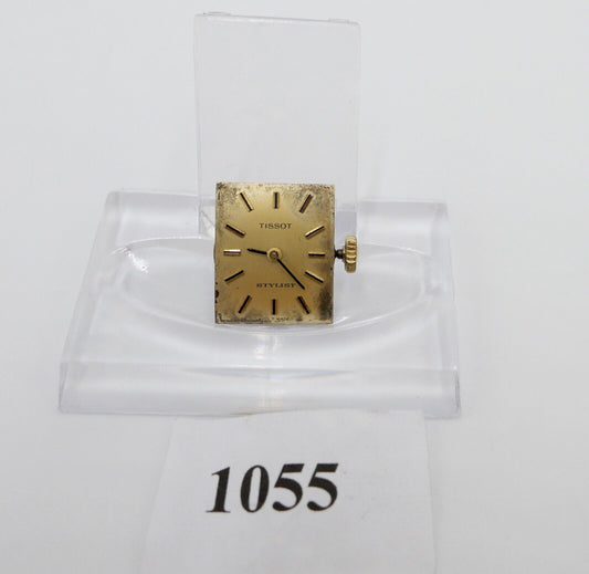 LÄUFT Tissot Stylist 709-1 Uhrwerk Ziffernblatt Zeiger Krone voll funktionsfähig - Antikhandel-Stuttgart