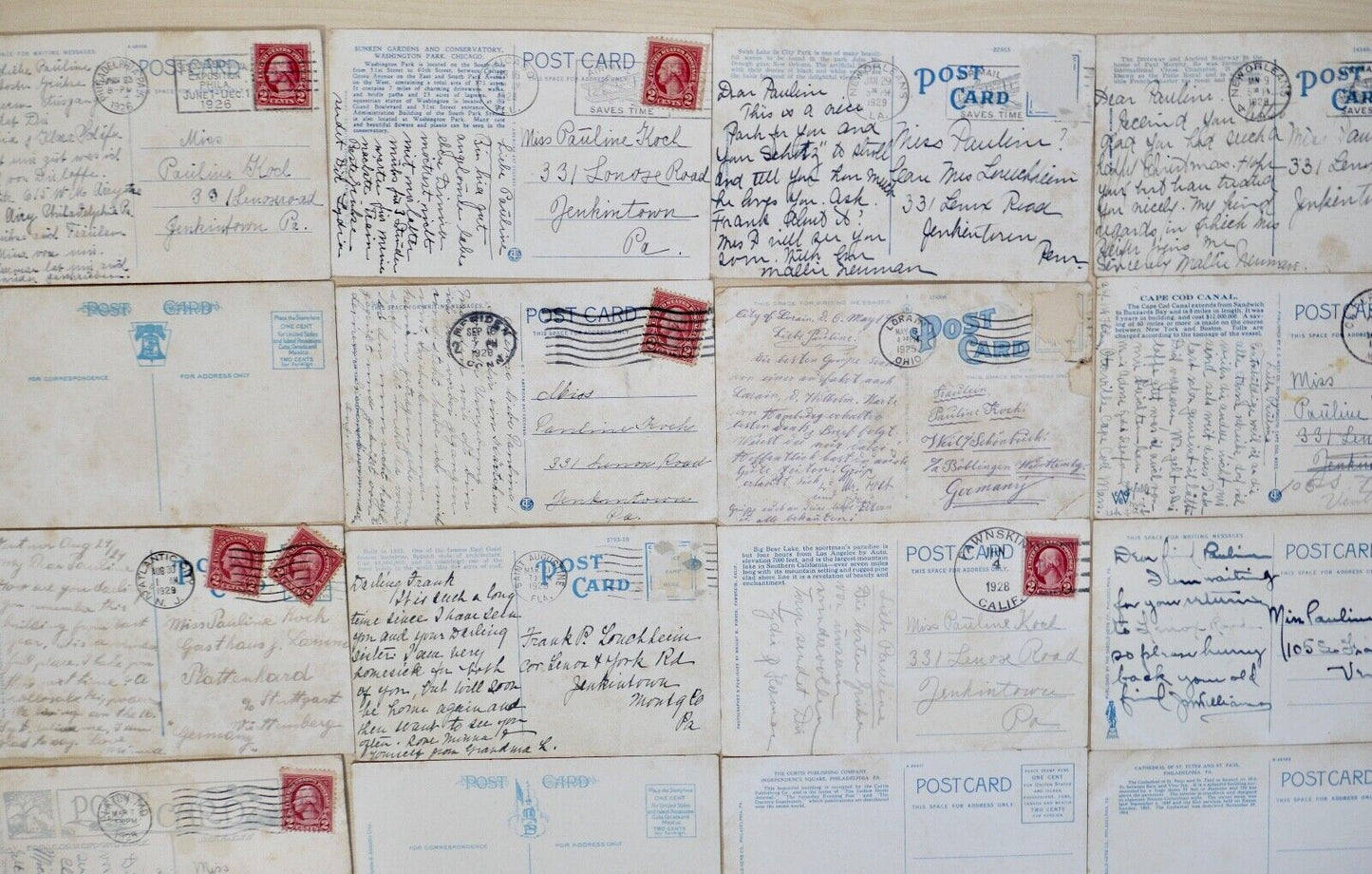 antike Ansichtskarten Postkarten Briefmarke Washington Chicago Philadelphia USA - Antikhandel-Stuttgart