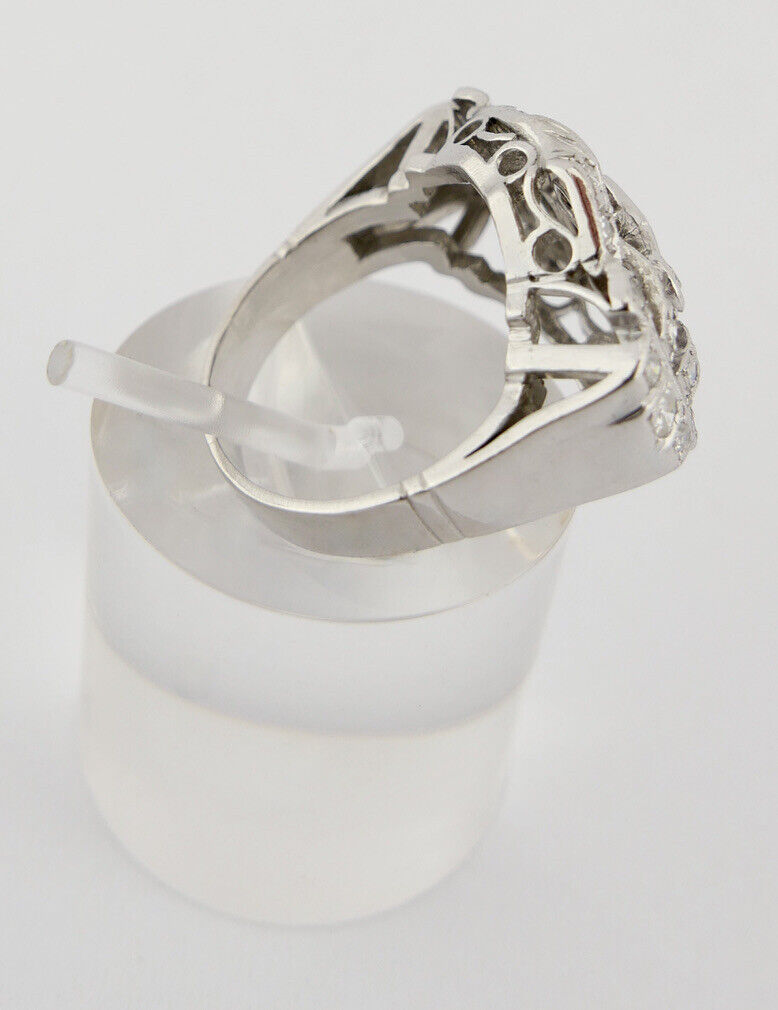 Antiker Jugendstil Platin Ring mit Altschliff Diamanten 0,84 Ct Gr.50 um 1910 - Antikhandel-Stuttgart