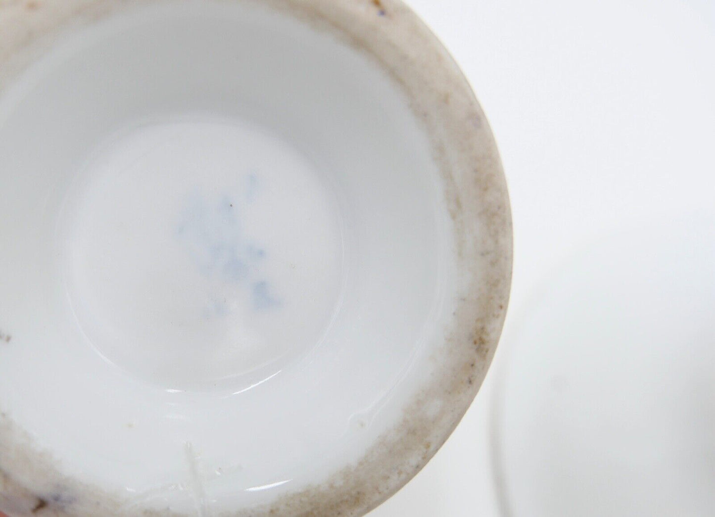 antike Historismus Porzellan Tasse & Untertasse August Rappsilber 1880-1886 - Antikhandel-Stuttgart