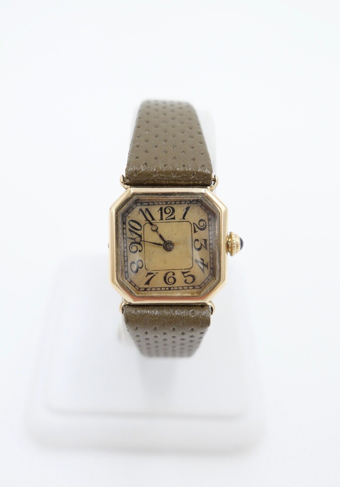 1930er Herren Damen Uhr Henry Blank & Co and Cresarrow USA 585 14K Gold Saphire - Antikhandel-Stuttgart