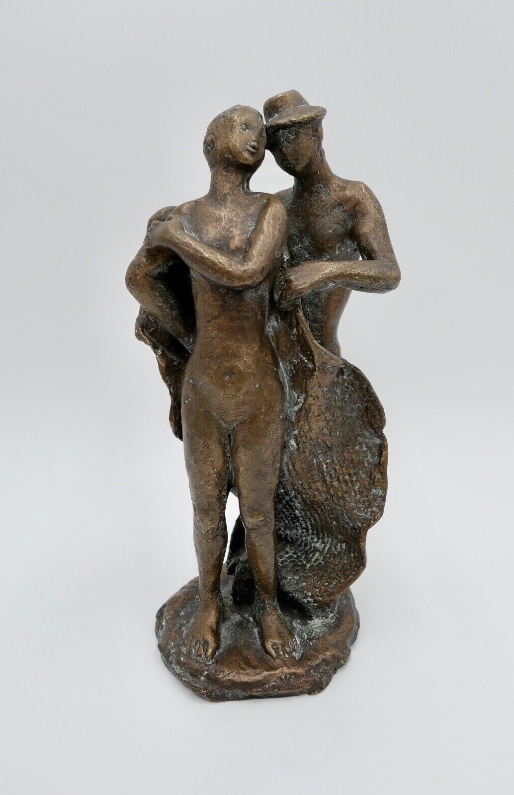 Bronze Figur Skulptur " Guss Strehle " München 27 cm Pärchen - Antikhandel-Stuttgart