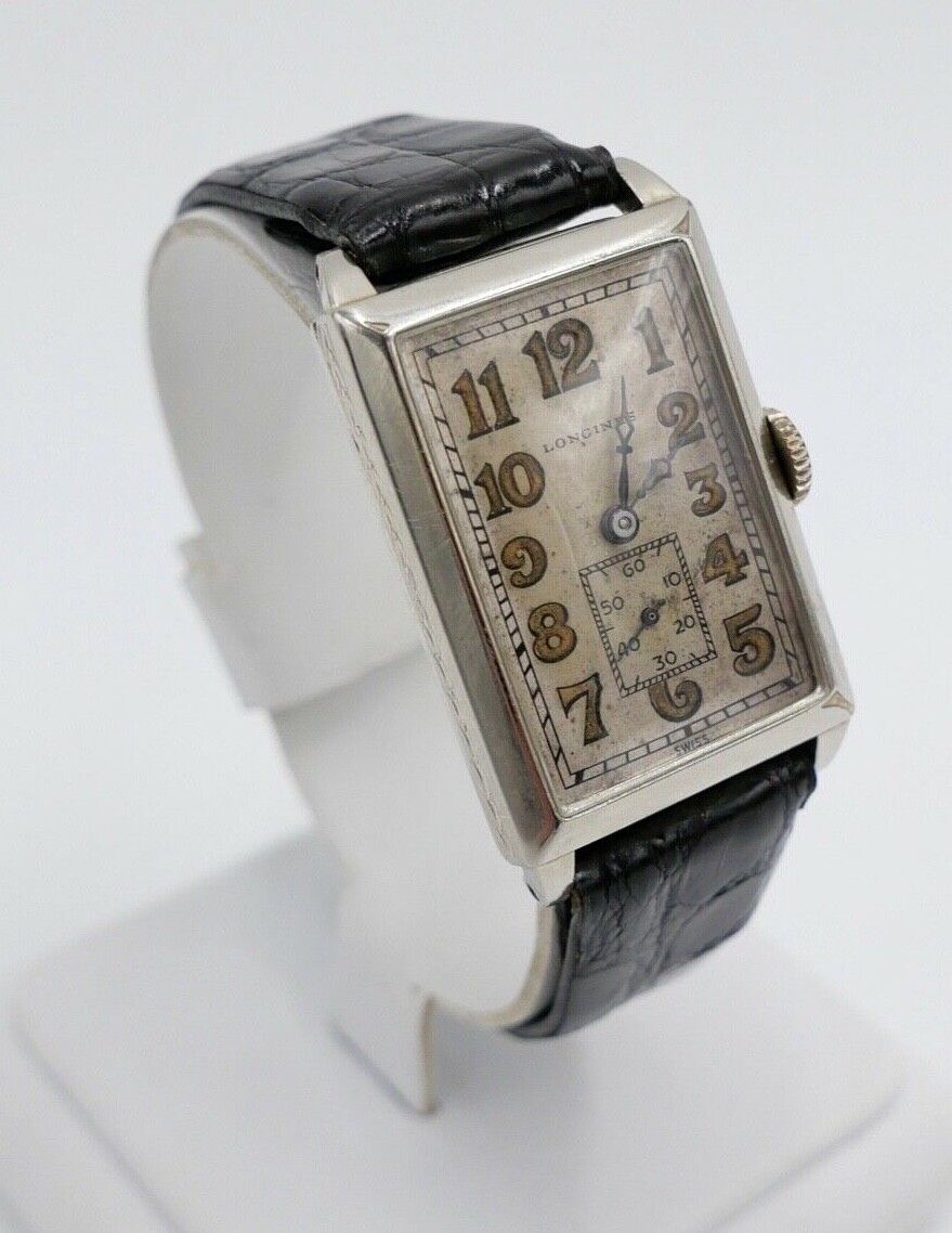 1930er VINTAGE LONGINES Herren vergoldet gold filled Cal. 947N neues Lederband - Antikhandel-Stuttgart