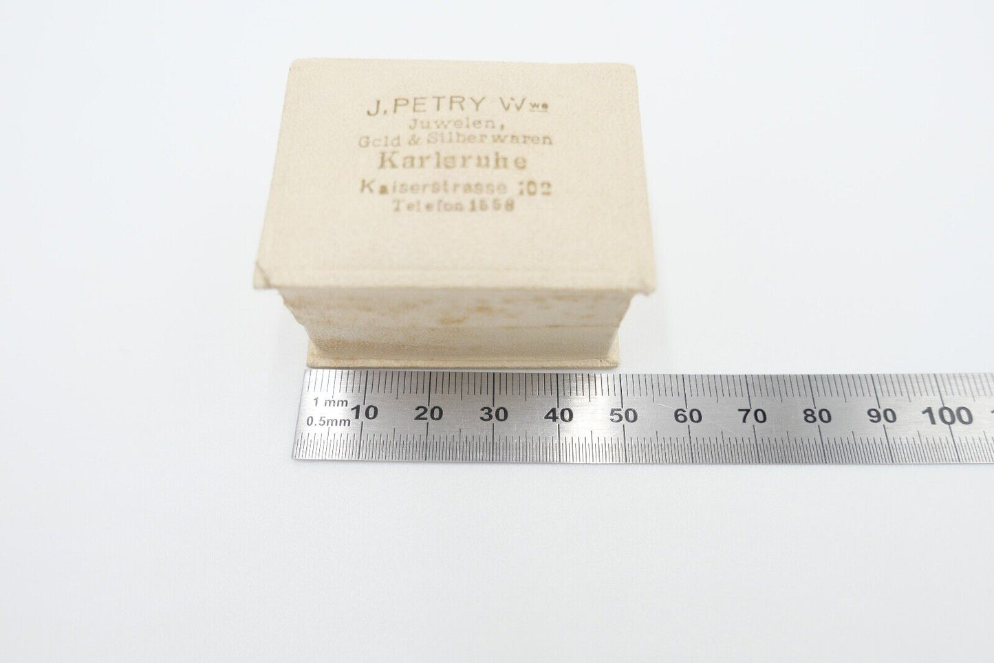 antikes Ringetui Doppeletui 5x3,5x3 cm Etui Box Aufbewahrung Schatulle - Antikhandel-Stuttgart