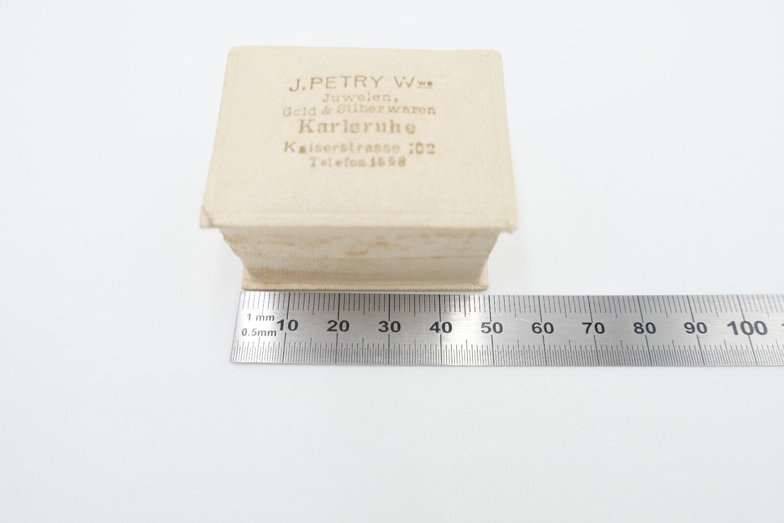 antikes Ringetui Doppeletui 5x3,5x3 cm Etui Box Aufbewahrung Schatulle - Antikhandel-Stuttgart