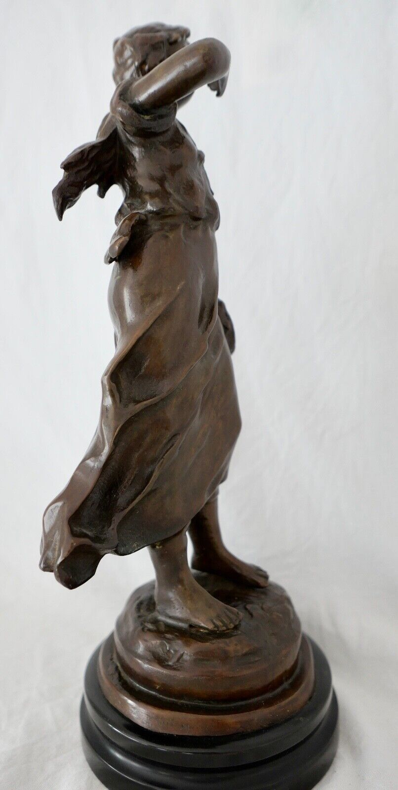 Antike Bronze Figur Skulptur " L & F Moreau " 37 cm um 1900 - Antikhandel-Stuttgart