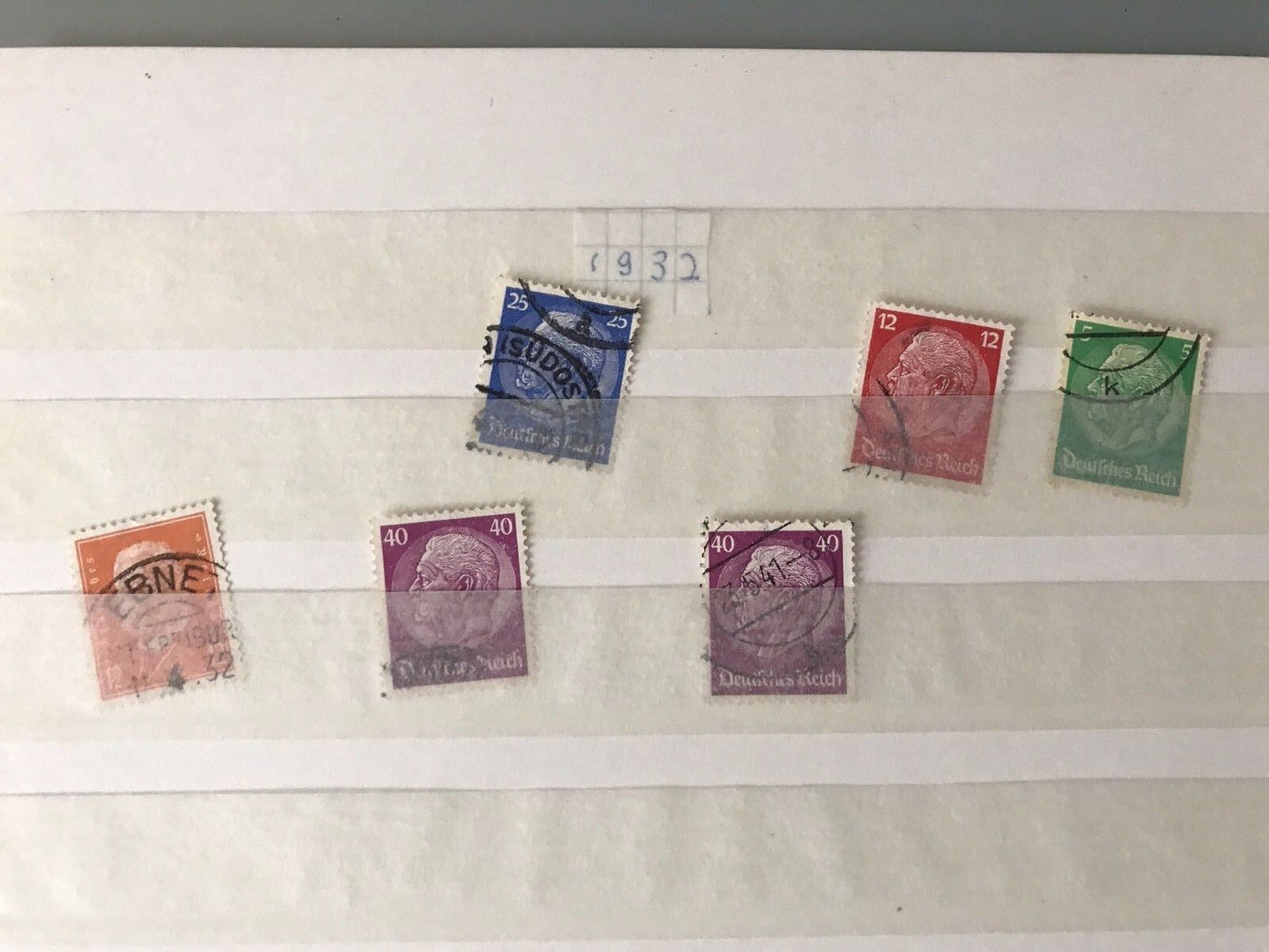 Deutsches Reich stamp Briefmarke WW2 WK2 Hindenburg 1924-1932 Michel Mi lot - Antikhandel-Stuttgart