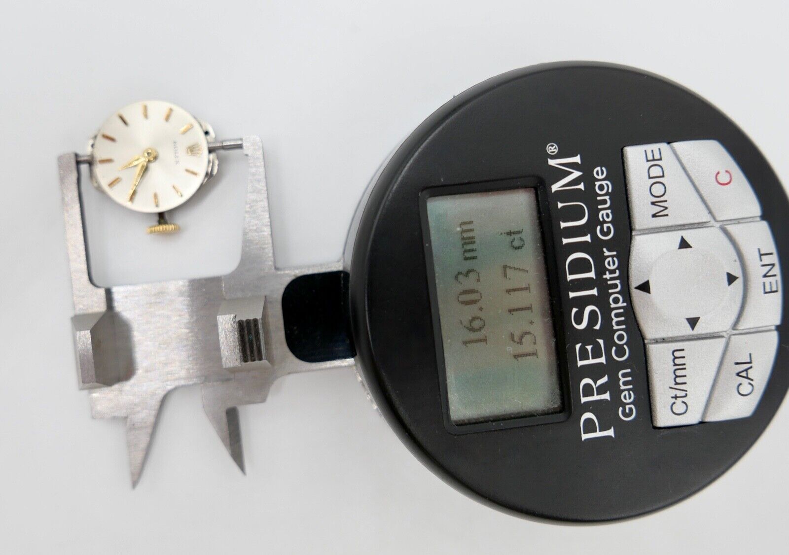 LÄUFT Rolex Precision Cal. 1310 Uhrwerk Ziffernblatt Zeiger Krone funktionsfähig - Antikhandel-Stuttgart