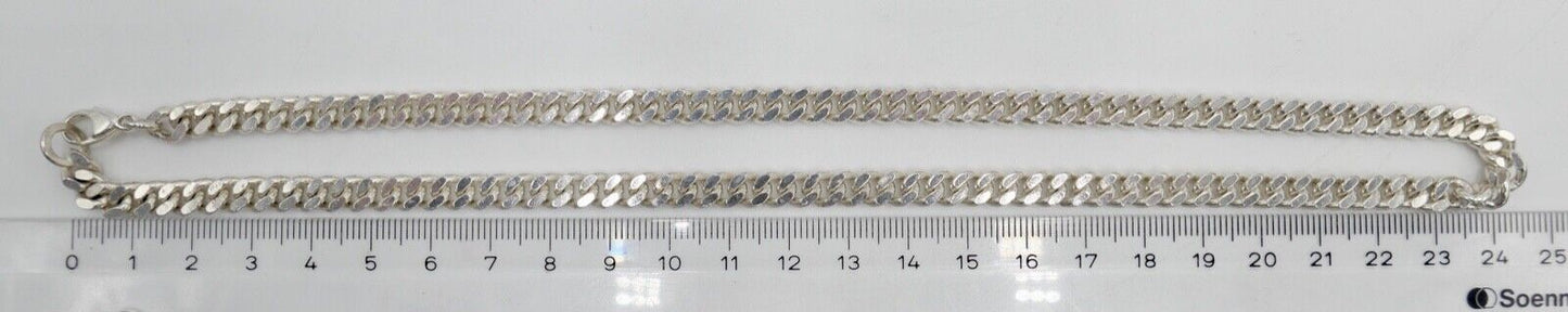 80er Massive Herren Panzerkette CMS 835 Silber Kette 51 cm 49,8 Gr Silver - Antikhandel-Stuttgart