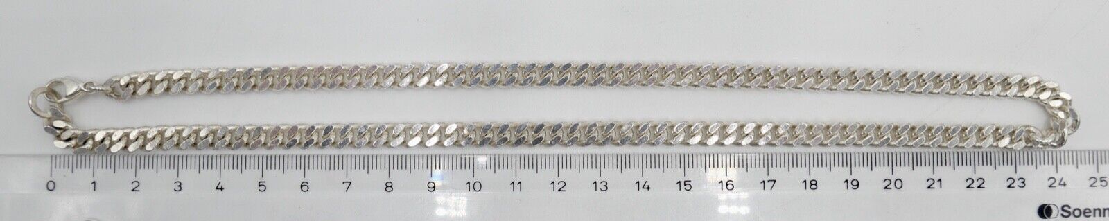 80er Massive Herren Panzerkette CMS 835 Silber Kette 51 cm 49,8 Gr Silver - Antikhandel-Stuttgart