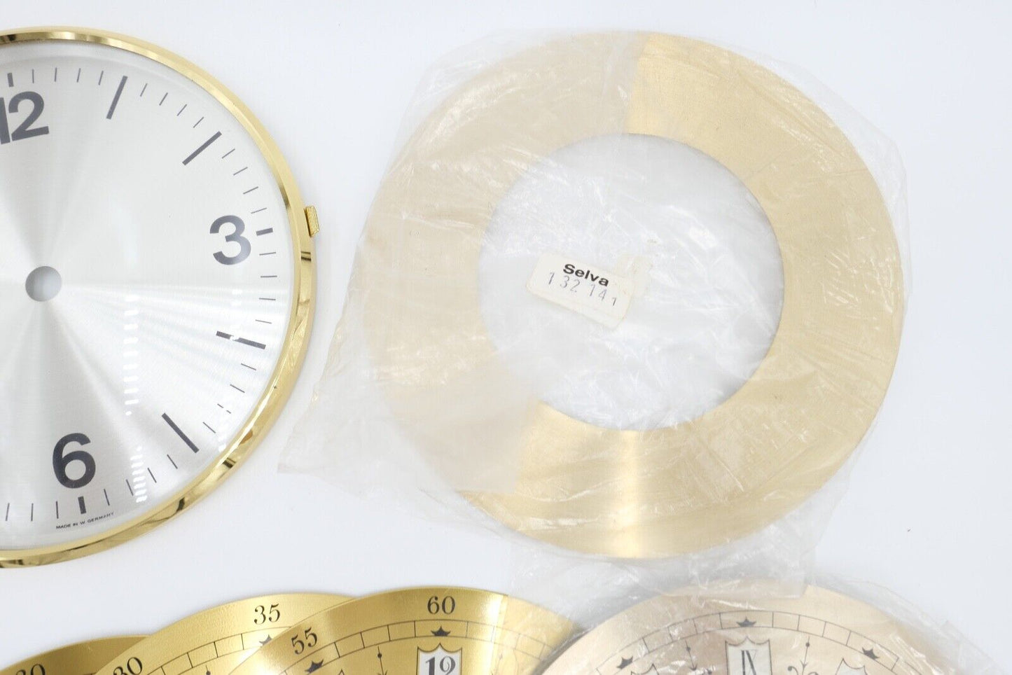 NEU Posten Uhrmacherauflösung Zifferblatt Ersatzteile Aluminium Messing Kaminuhr - Antikhandel-Stuttgart