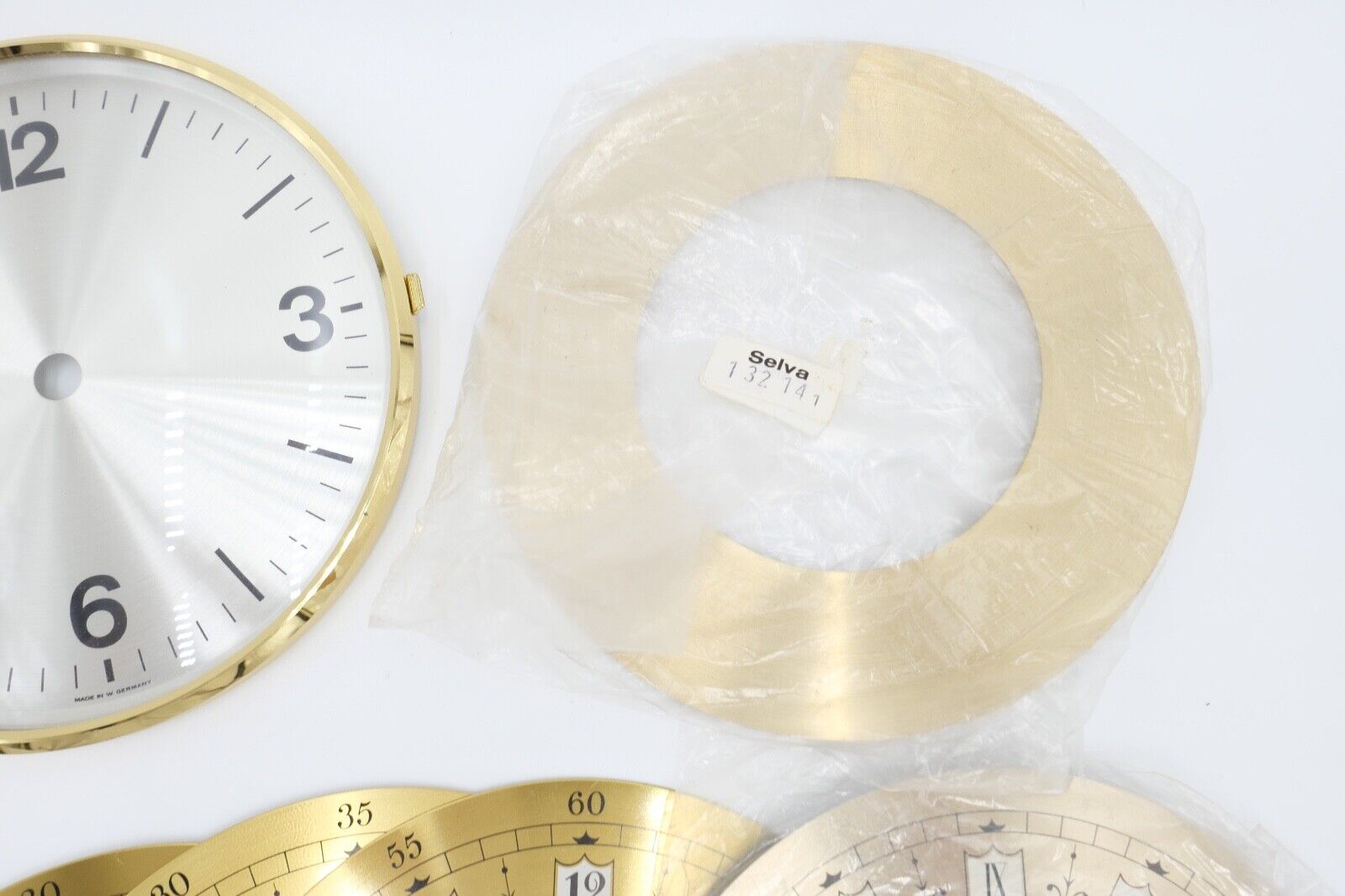 NEU Posten Uhrmacherauflösung Zifferblatt Ersatzteile Aluminium Messing Kaminuhr - Antikhandel-Stuttgart