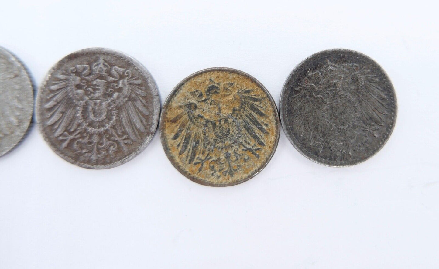 5x 5 Pfennig J.297 ss-vz 1922 1918 1917 Deutsches Reich - Antikhandel-Stuttgart