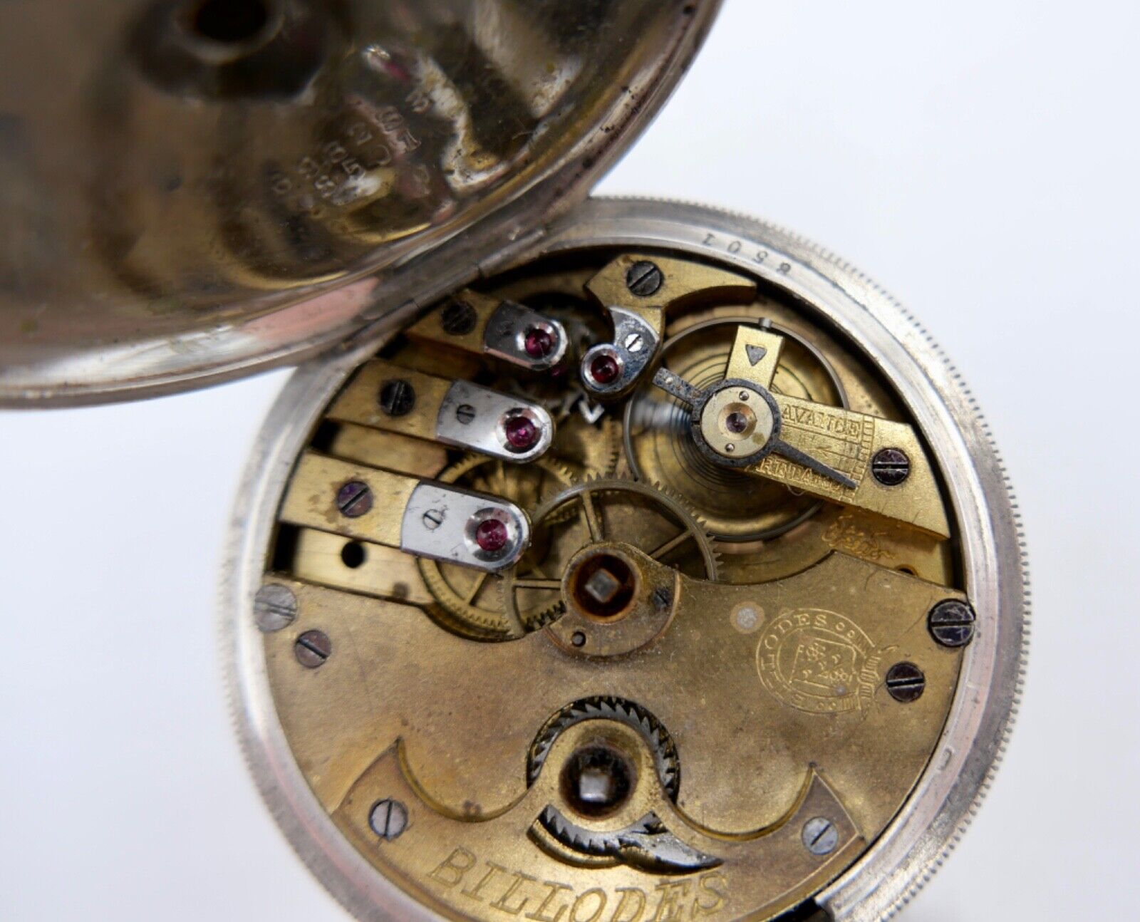 Antike Savonette Taschenuhr K. Serkisoff & Co 800 Silber Constantinople BILLODES - Antikhandel-Stuttgart