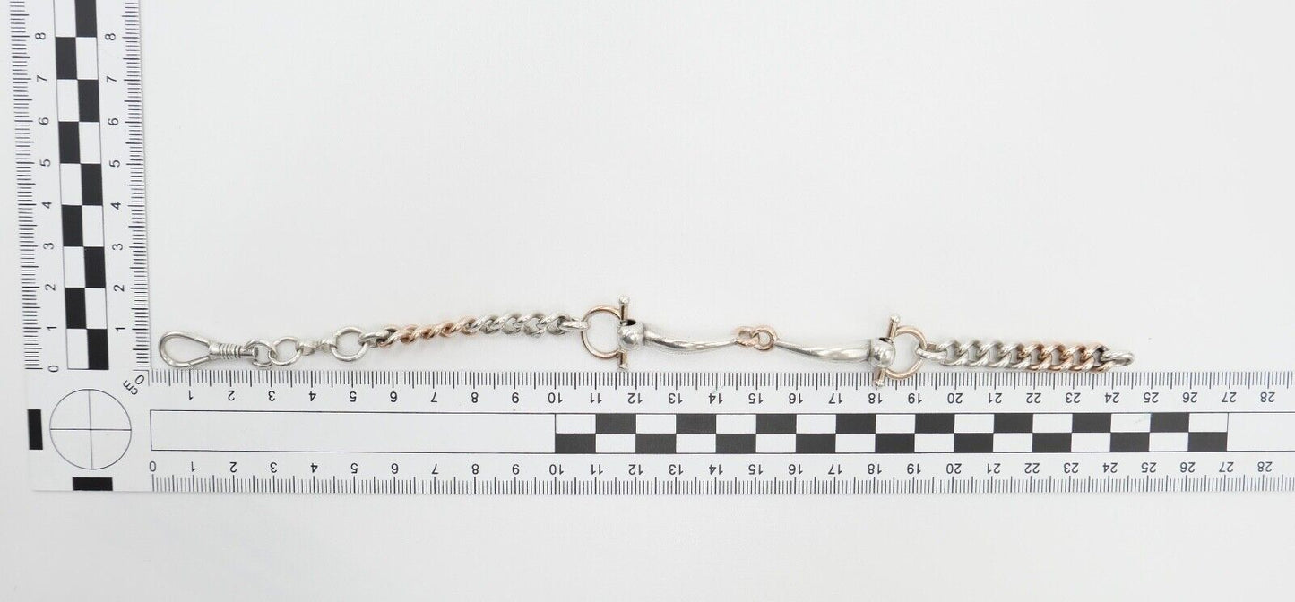 60er Jahre Pferdegebiss Armband 800 Silber vergoldet - Antikhandel-Stuttgart