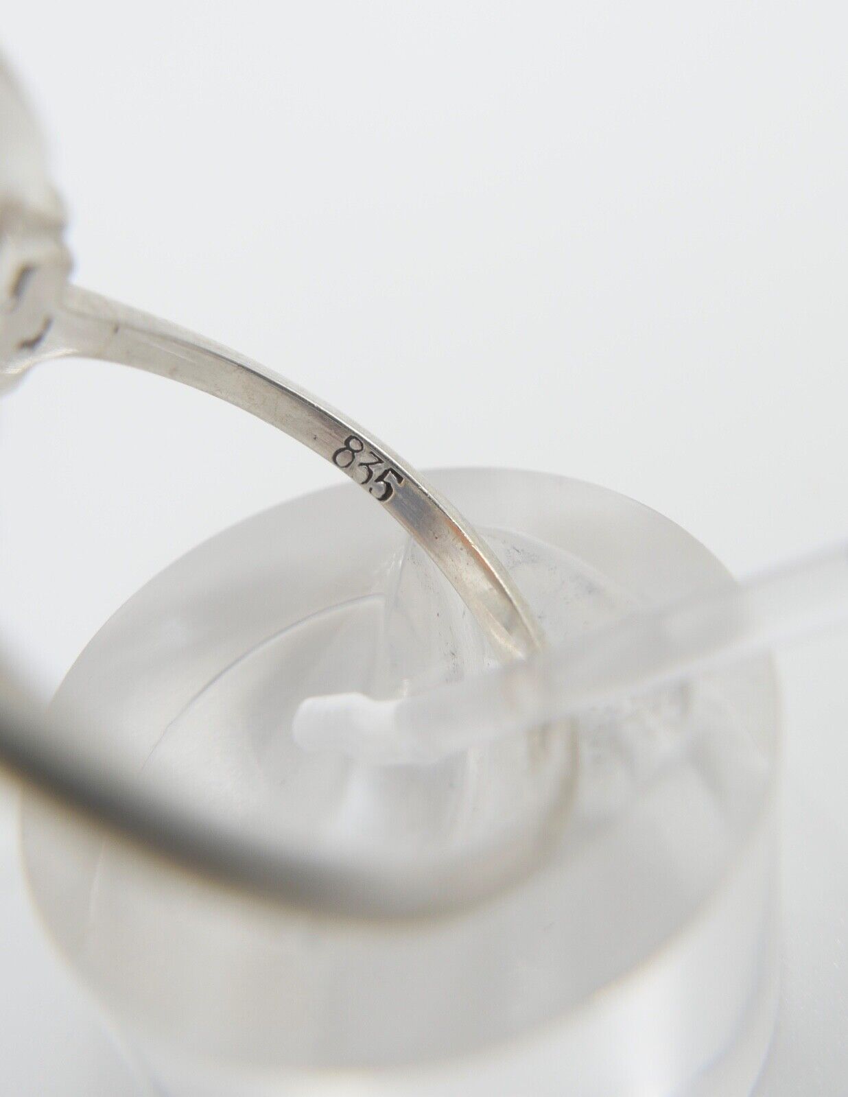 Art Deco Damenring 835 Silber Gr. 63 mit Karneol - Antikhandel-Stuttgart