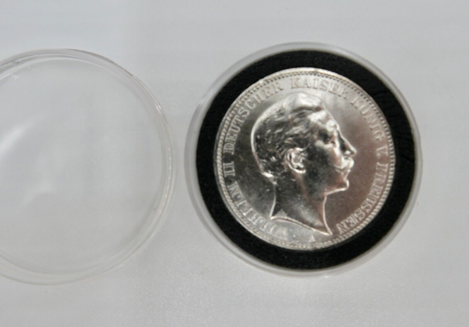 3 Mark 1908 A Wilhelm II. Deutscher Kaiser König v. Preussen In Kapsel Silber - Antikhandel-Stuttgart