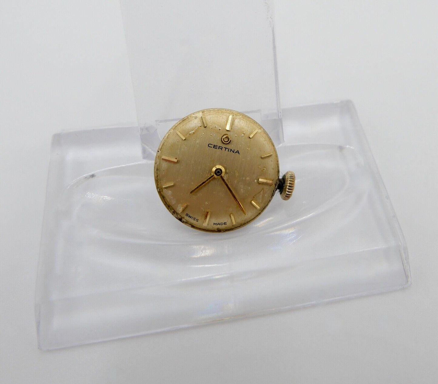 LÄUFT Certina Cal. 13-20 Uhrwerk Ziffernblatt Zeiger Krone voll funktionsfähig - Antikhandel-Stuttgart