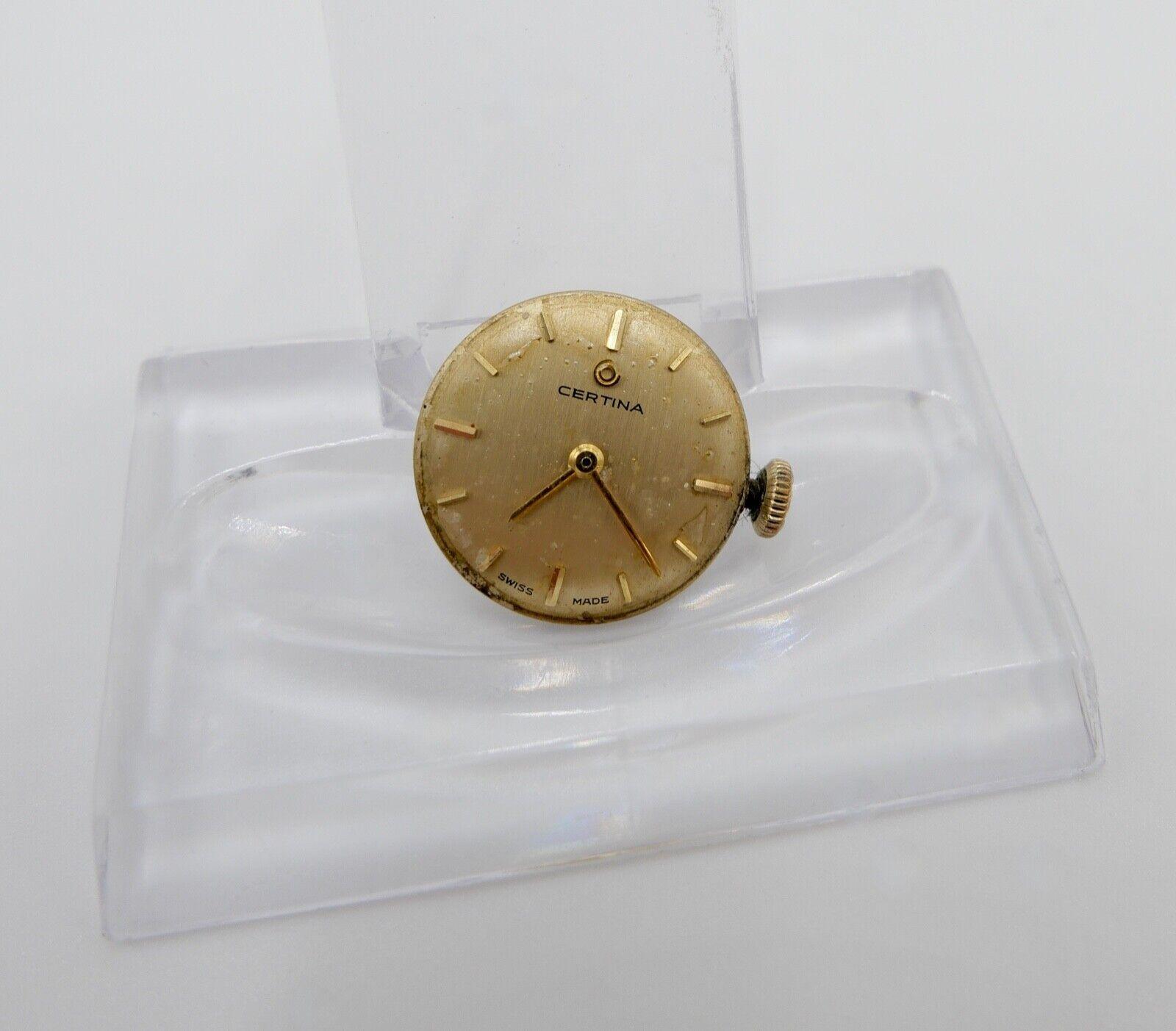 LÄUFT Certina Cal. 13-20 Uhrwerk Ziffernblatt Zeiger Krone voll funktionsfähig - Antikhandel-Stuttgart
