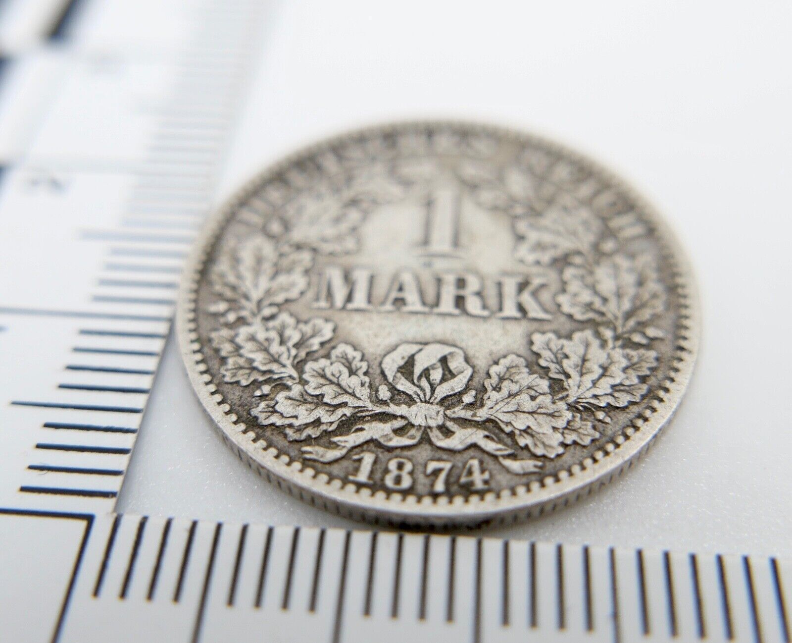 1 Mark 1874 A Silbermünze Jäger J. 9 gute Erhaltung selten RAR - Antikhandel-Stuttgart