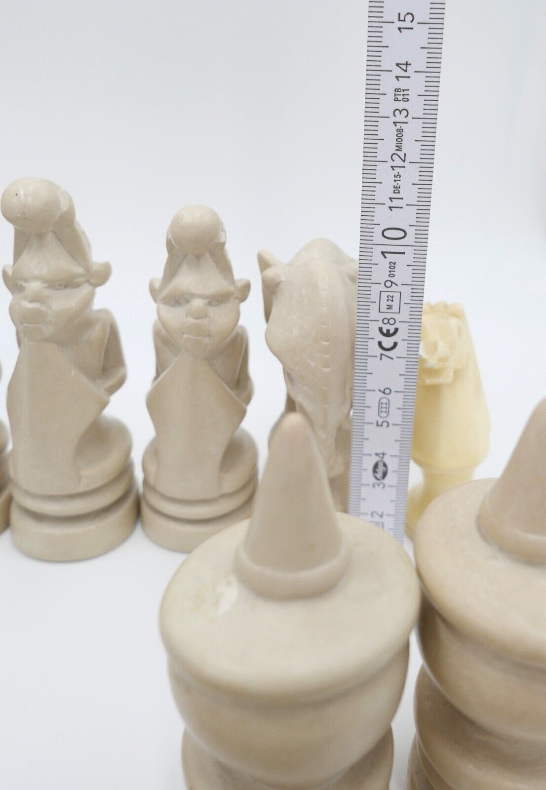 Schachfiguren aus Stein mit Afrika Motiv Figuren 32 Stück - Antikhandel-Stuttgart