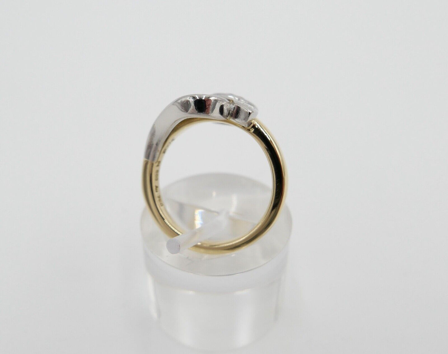 JACOBI Floraler Bicolor 750 18K Gold & 950 Platin Ring Brillant 1,06 Ct Gr.54-55 - Antikhandel-Stuttgart