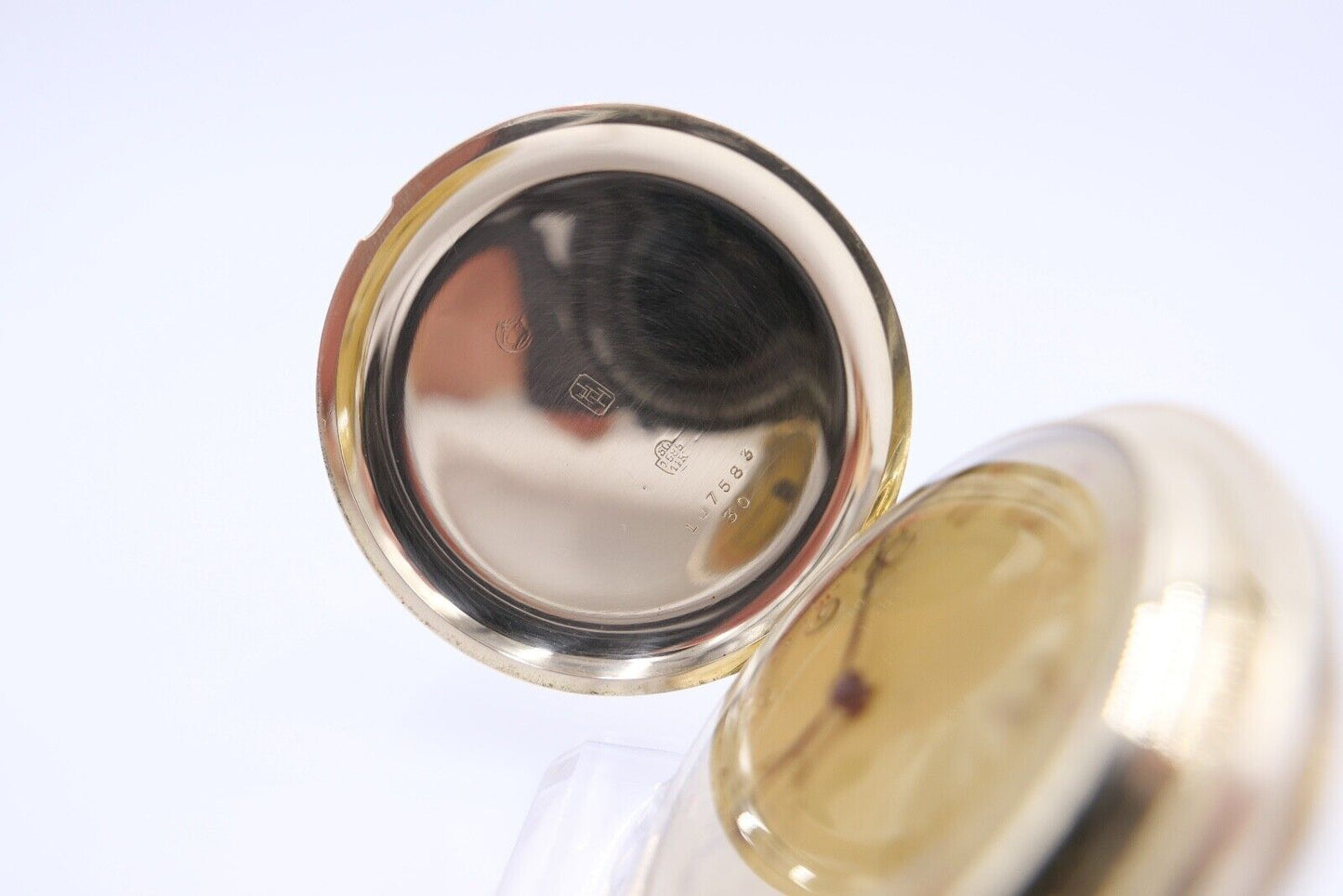 JHH J.H. Hasler & Fils 1916 - 1925 Savonette Taschenuhr 585 / 14K GOLD Ø 51mm - Antikhandel-Stuttgart