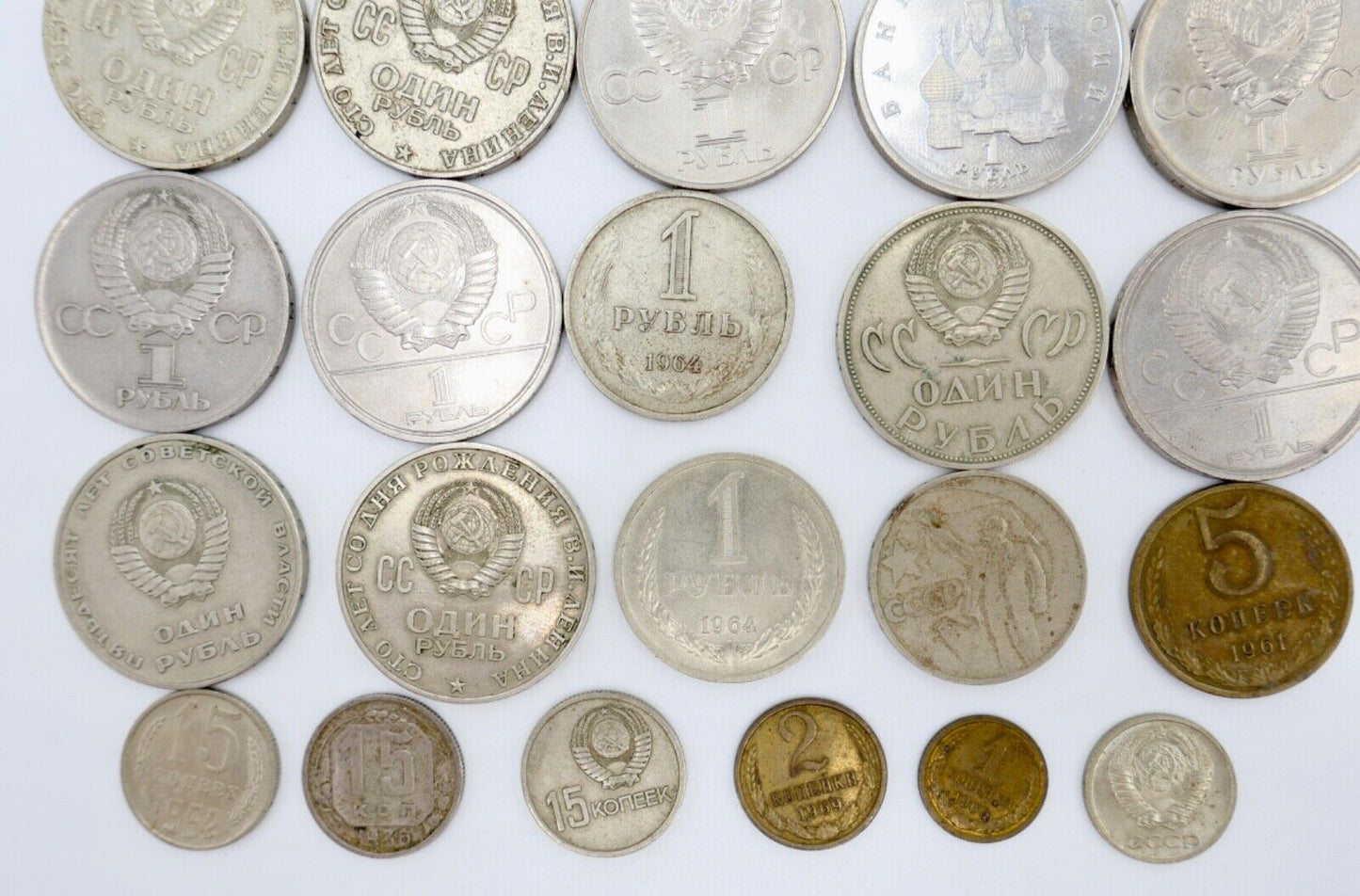 Posten Lot Konvolut Münzen Russland UDSSR RUBEL KOPEKE Lenin 1936-1980 - Antikhandel-Stuttgart