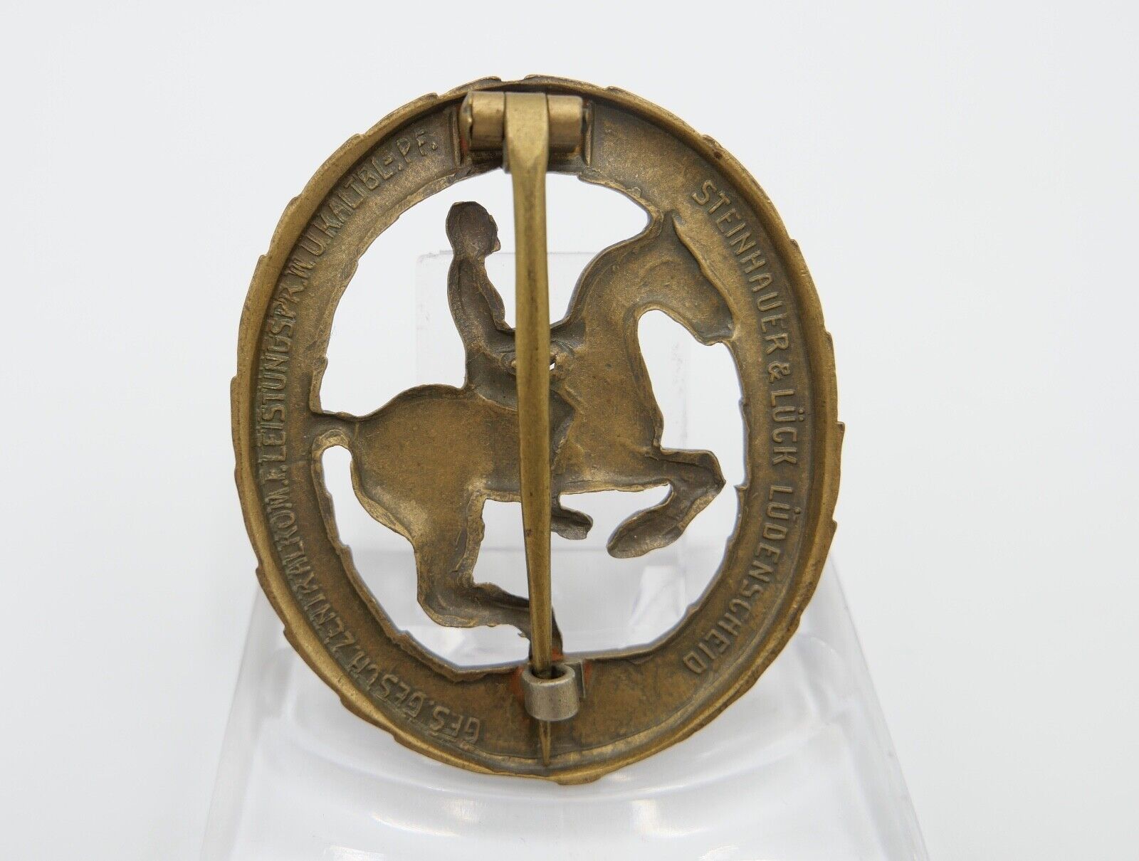 Deutsches Reiterabzeichen BRONZE Steinhauer &Lück Leistungsabzeichen Pferdesport - Antikhandel-Stuttgart